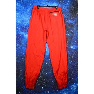 Vintage Adventure Team Marlboro Pants Mens XL Red 100% Nylon Windbreaker Tapered